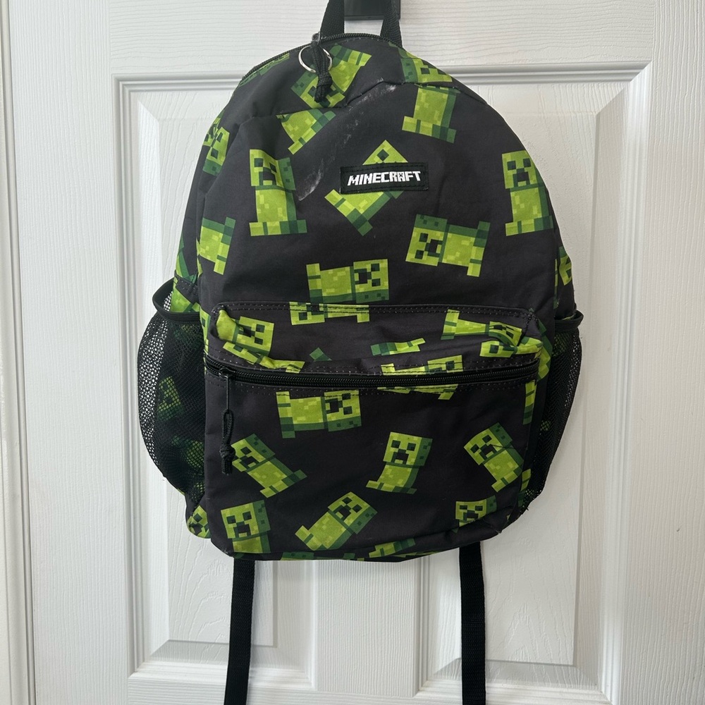 Minecraft Black and Green Backpack